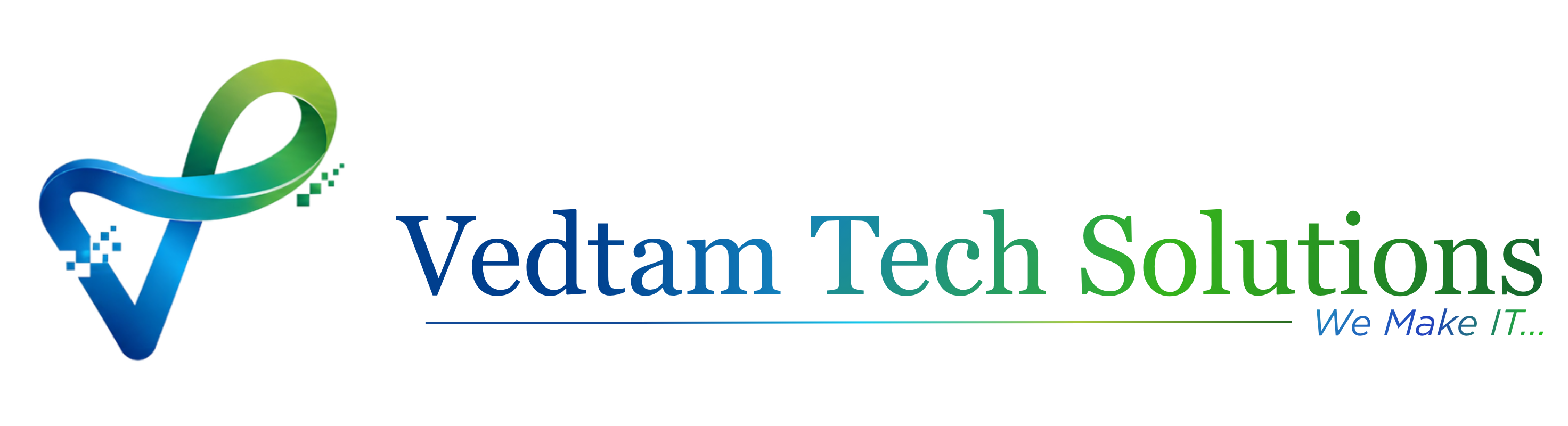 Vedtam Tech Solutions logo English