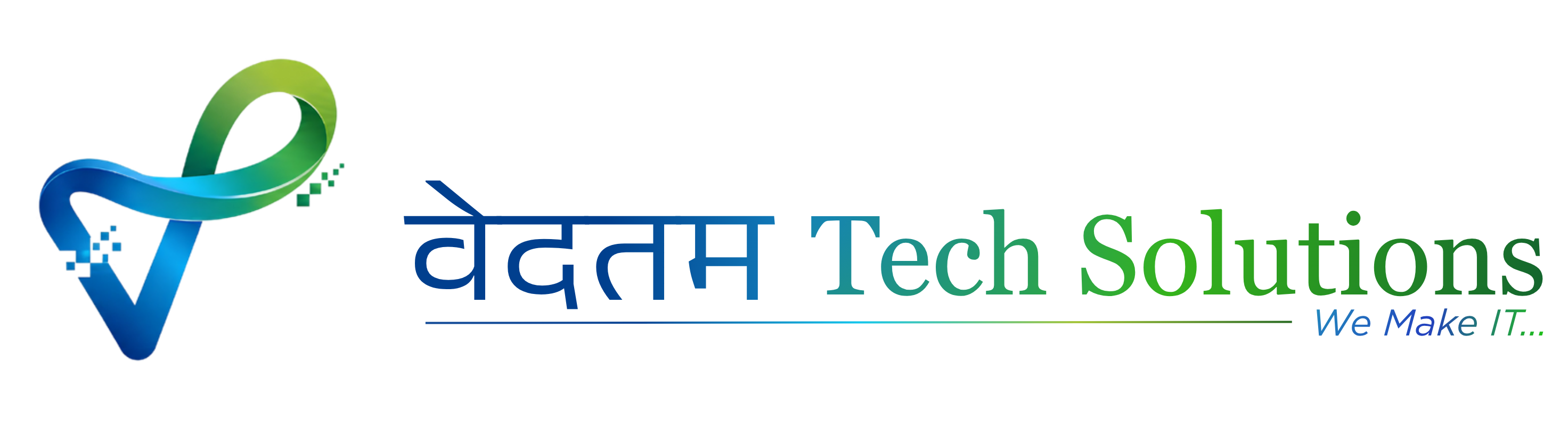 Vedtam Tech Solutions logo Hindi